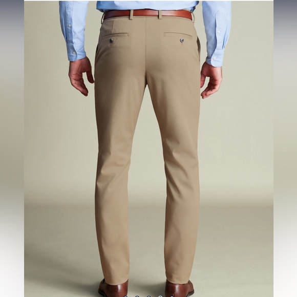 CHARLES TYRWHITT Ultimate Non-Iron Chinos - Taupe - 40/W / 30L - Picture 2 of 7